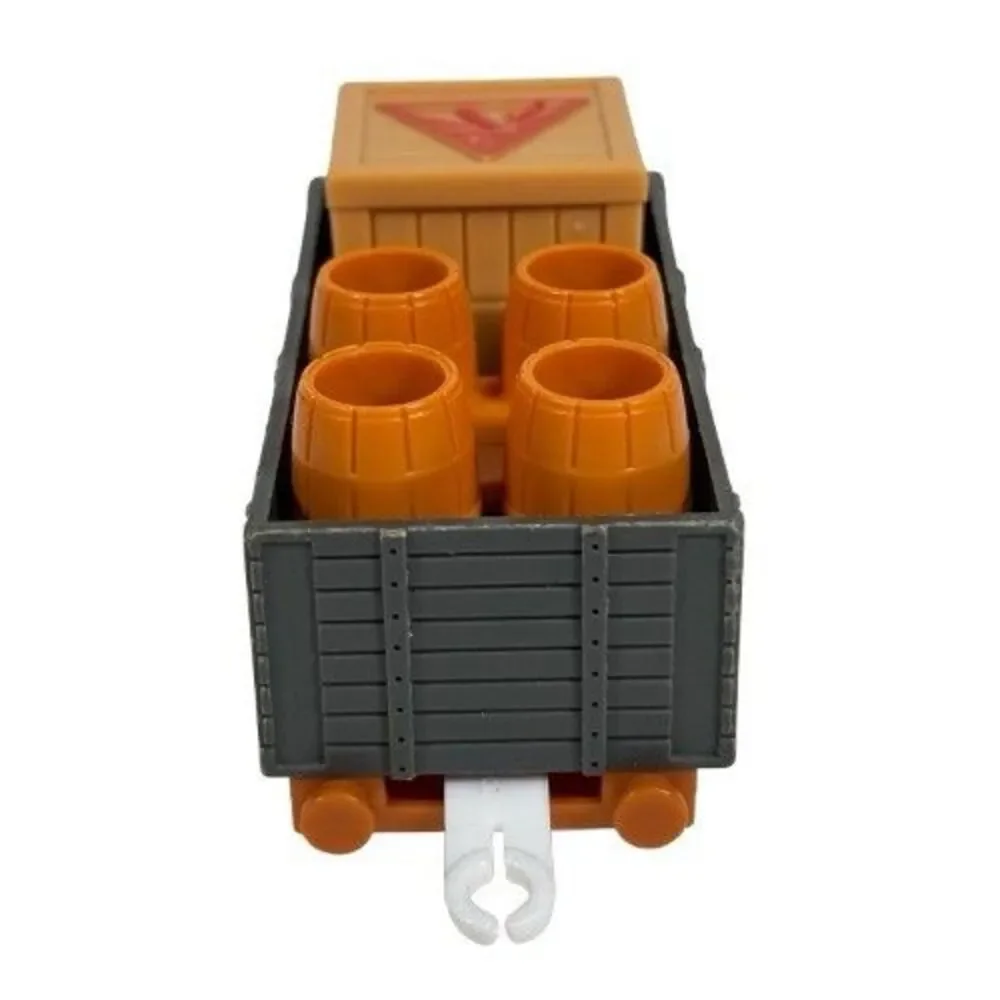 Thomas & Friends Trackmaster S.C. Ruffey Cargo Barrels Box Dynamite Car TOMY Set